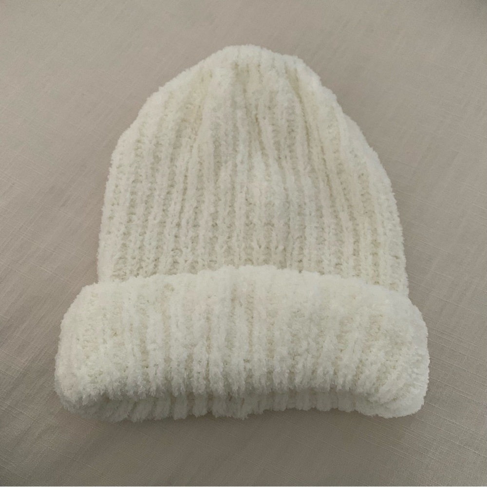 BDG White Beanie